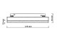 Genesis mágneses sínes LED lámpa, 22 cm, fekete - 12W (110°) természetes fehér, 48 Volt