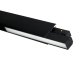 Genesis mágneses sínes LED lámpa, 22 cm, fekete - 12W (110°) természetes fehér, 48 Volt