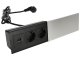 Süllyeszthető elosztó asztalba, csúszófedéllel (2-es, USB-A+USB-C) ezüst