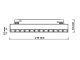Genesis Grille mágneses sínes LED lámpa, 22 cm, fekete - 12W (36°) természetes fehér, 48 Volt