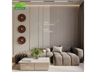 3D körív falpanel, festhető és ütésálló (200 cm x 27 cm) - HW 375