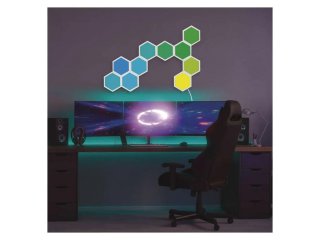 GoSmart Hexagon moduláris beltéri LED hangulatfény (RGBIC) bővíthető, Wi-Fi, 3 db