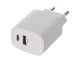USB töltő, hálózati adapter USB - USB-C, 15W (5V/3A) - Fehér