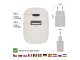 USB töltő, hálózati adapter USB - USB-C, 15W (5V/3A) - Fehér