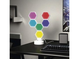 GoSmart Hexagon moduláris beltéri LED hangulatfény (RGBIC) Wi-Fi, 6 db