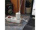 USB töltő, hálózati adapter - USB + USB-C, gyorstöltéssel 45W (5-20V/3-1.5A) - Fehér