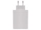 USB töltő, hálózati adapter - USB + 3xUSB-C, gyorstöltéssel 120W (5-20V/5-1.5A) - Fehér