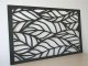 Fali dekorpanel, elliptikus levél minta, 90x150 cm, 3 mm HDF - Antracit