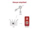 GoSmart moduláris beltéri LED hangulatfény (RGBIC) Wi-Fi, fehér, 9 db