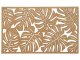 Fali dekorpanel, monstera levél minta, 90x150 cm, 3 mm HDF - Antracit