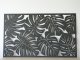 Fali dekorpanel, monstera levél minta, 90x150 cm, 3 mm HDF - Antracit