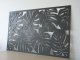Fali dekorpanel, monstera levél minta, 90x150 cm, 3 mm HDF - Antracit