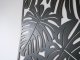 Fali dekorpanel, monstera levél minta, 90x150 cm, 3 mm HDF - Antracit