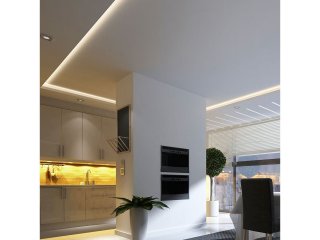 LED szalag beltéri 2835-128 (24 Volt) - természetes fehér, 4 mm széles
