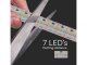 LED szalag beltéri 2110-700 (24 Volt) - meleg fehér, 12 mm széles