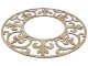 Fali dekoráció, ornament minta, 50 cm, 3 mm HDF - Sonoma tölgy