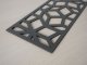 Fali dekorpanel, mozaik minta, 15x150 cm, 3 mm HDF - Antracit