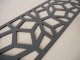 Fali dekorpanel, mozaik minta, 15x150 cm, 3 mm HDF - Antracit