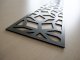 Fali dekorpanel, mozaik minta, 15x150 cm, 3 mm HDF - Antracit