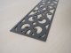 Fali dekorpanel, csipke minta, 15x150 cm, 3 mm HDF - Antracit