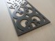Fali dekorpanel, csipke minta, 15x150 cm, 3 mm HDF - Antracit