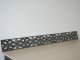 Fali dekorpanel, csipke minta, 15x150 cm, 3 mm HDF - Antracit