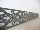 Fali dekorpanel, csipke minta, 15x150 cm, 3 mm HDF - Antracit