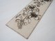 Fali dekorpanel, virág minta, 15x150 cm, 3 mm HDF - Antracit