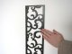 Fali dekorpanel, inda minta, 15x150 cm, 3 mm HDF - Antracit