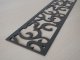 Fali dekorpanel, inda minta, 15x150 cm, 3 mm HDF - Antracit