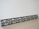 Fali dekorpanel, inda minta, 15x150 cm, 3 mm HDF - Antracit