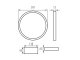 Design LED panel Avar (Ø591mm) 40W, 3500 lm - természetes fehér
