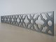 Fali dekorpanel, marokkói minta, 15x150 cm, 3 mm HDF - Antracit