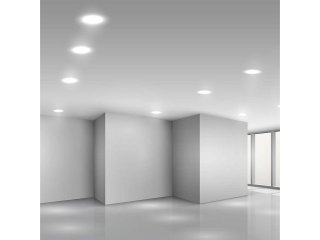LED panel (kör alakú) 6W - természetes fehér, műanyag, Backlit panel, Samsung chip