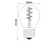 E27 LED Filament (3W/330°) 66 lm/W, extra meleg fehér