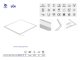 Design LED panel Avar (600 x 600 mm) 32W, 3800 lm - természetes fehér