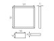 Design CCT LED panel Avar (600 x 600 mm) 32W, 3800 lm - állítható színhőmérséklet 3000K/4000K/6500K