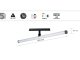 Genesis Rondi mágneses sínes LED lámpa, 60 cm, fekete - 12W (120°) természetes fehér, 48 Volt