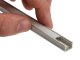 Type-X Ezüst - Alumínium U profil LED szalagos világításhoz 12x8 mm (Opál búrával)