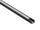 Type-X Fekete - Alumínium U profil LED szalagos világításhoz 12x8 mm (Opál búrával)