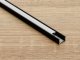 Type-X Fekete - Alumínium U profil LED szalagos világításhoz 12x8 mm (Opál búrával)
