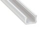 Type-X Fehér - Alumínium U profil LED szalagos világításhoz 12x8 mm (Opál búrával)