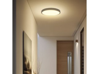 IP44 mennyezeti LED lámpatest - kör (36W/3820lm) természetes fehér, fekete (350 mm), Samsung chip