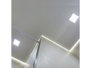LED panel (négyzet alakú) 18W - hideg fehér, műanyag, Backlit panel, Samsung chip