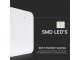 IP44 mennyezeti LED lámpatest - négyzet (18W/1830lm) természetes fehér, fehér (250 mm), Samsung chip