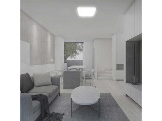 IP44 mennyezeti LED lámpatest - négyzet (24W/2500lm) meleg fehér, fehér (295 mm), Samsung chip