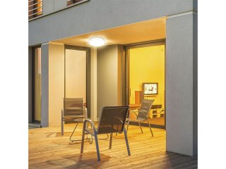 IP44 mennyezeti LED lámpatest - kör (36W/3820lm) meleg fehér, fehér (350 mm), Samsung chip