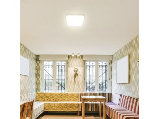 IP44 mennyezeti LED lámpatest - négyzet (48W/5160lm) természetes fehér, fehér (420 mm), Samsung chip