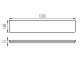 Lincea irodai LED lámpatest (30-45W) fehér - változtatható színhőmérséklet, 120 cm