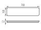 Lincea irodai LED lámpatest (15-24W) fehér - változtatható színhőmérséklet, 70 cm